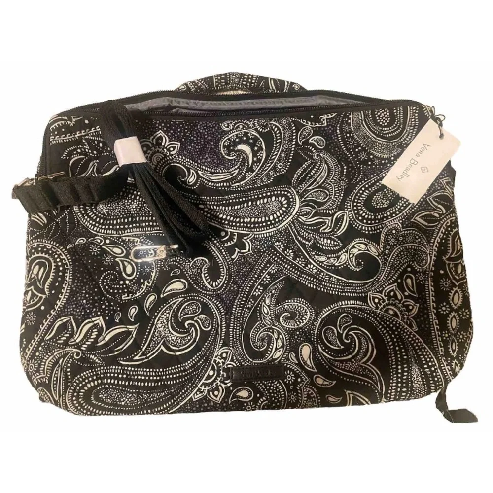Vera Bradley Black and White Paisley Baby Bag
